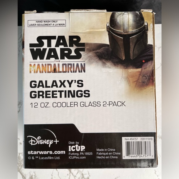 Mandalorion Star Wars 12oz. Glasses - Picture 6 of 6